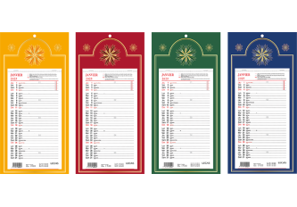 Plaque calendrier PM mensuel 160x333