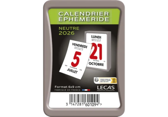 Bloc calendrier éphéméride neutre 60x90mm