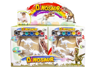 Présentoir 12 dinosaures à peindre