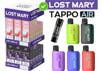 Présentoir LOST MARY 30 kits + 30 pods + 30 pods gratuits