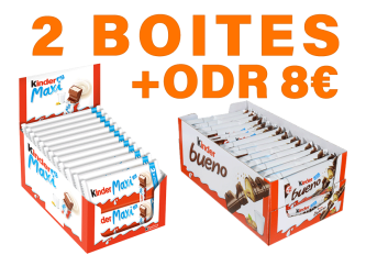 Lot 2 boites FERRERO +  ODR 8€