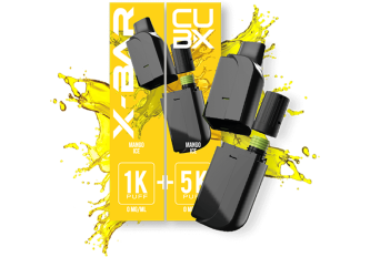 Lot 5 recharges CUB-X de 2 pods Mangue glacée 10mg