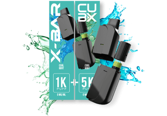 Lot 5 recharges CUB-X de 2 pods Menthe fraîche 10mg