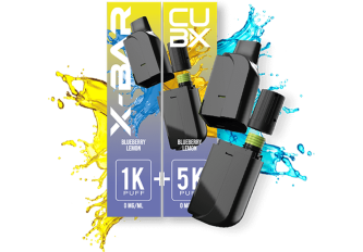 Lot 5 recharges CUB-X de 2 pods Myrtille citron 0mg