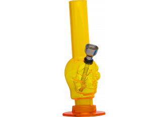 Pipe à eau acrylique SKULL jaune