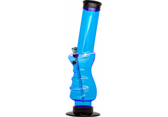 Pipe à eau acrylique GRIP bleu