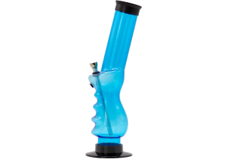 Pipe à eau acrylic GRIP bleu 32cm