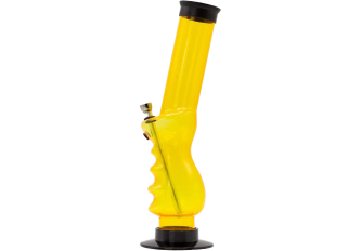 Pipe à eau acrylic GRIP jaune 32cm