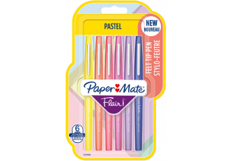 Blister 6 PAPER MATE flair pastel