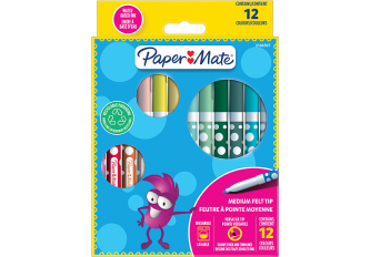 Etui 12 feutres coloriage PAPERMATE