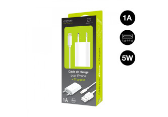 Chargeur secteur + Câble lightning 1m