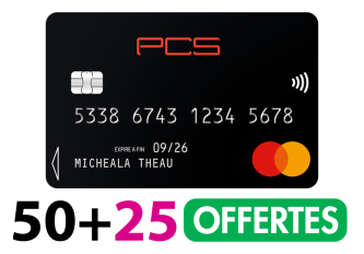 PROMO PCS BLACK 50+25