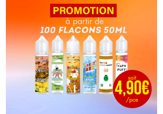 Offre ouverte 100 flacons 50ml