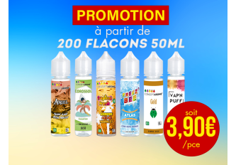 Offre ouverte 200 flacons 50ml