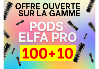 Offre personnalisée Pods ELFA PRO 100+10