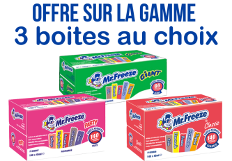 Offre ouverte sur la gamme MISTER FREEZE