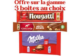 Offre sur la gamme MONDELEZ 3 boites