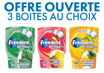 Offre ouverte sur la gamme Bottle REFRESHER'S