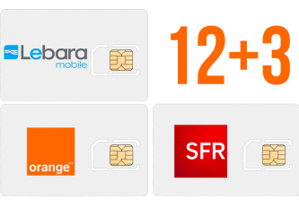 Promo 15 cartes SIM assorties