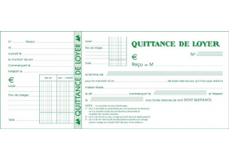 P.10 Carnets quittance loyer
