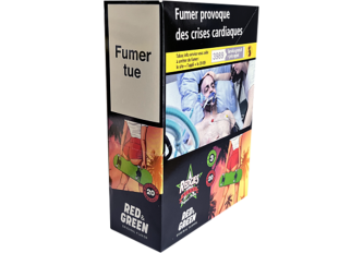 B.20 Blunts 3 feuilles RED GREEN