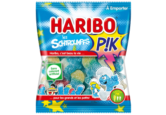 C. 30 sachets HARIBO SCHTROUMPFS PIK 120gr