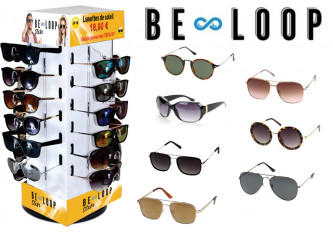 Carroussel 24 lunettes solaires "BE-LOOP"