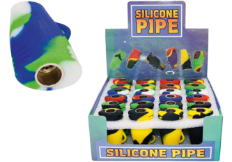 Présentoir 24 pipes silicone MULTICOLOR