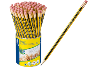 Godet 72 crayons bout gomme HB