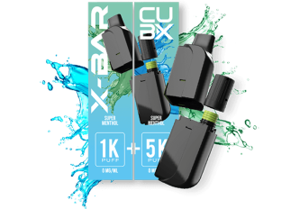 Lot 5 recharges CUB-X de 2 pods  Super menthol 10mg