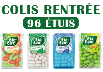 Colis 96 étuis TIC TAC + ODR 15€