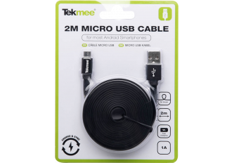 Câble micro-USB  2m noir
