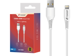 Câble usb/lightning 1m TOOOP