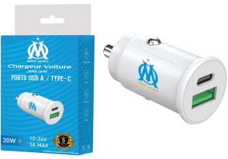 Chargeur voiture usb + type-c OM TOOOP