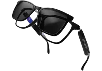 Lunettes connectées vue + solaire