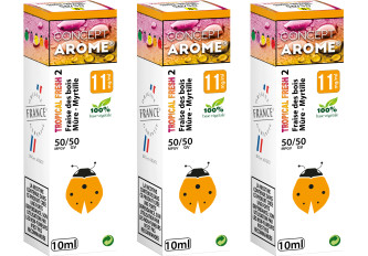 3xFL TROPICAL 2 FRAISE DES BOIS 11MG