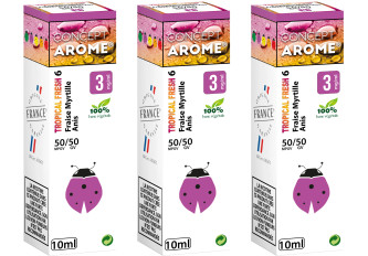 3xFL TROPICAL 6 FRAISE MYRTILLE 03MG