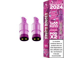 Lot 10 B.2 pods WPUFF 2.0 FRUITS ROUGES 17mg