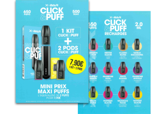 Affiche A4 CLICK & PUFF XBAR