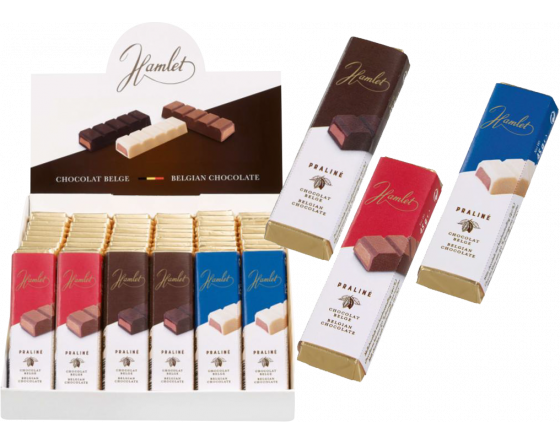 P.54 barres chocolat belge HAMLET - Chocolat divers - 🍫Barres chocolat -  Confiserie - Protabac
