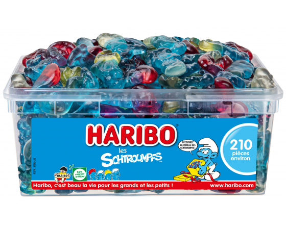Bonbons - Schtroumpfs - 210 pièces - Haribo